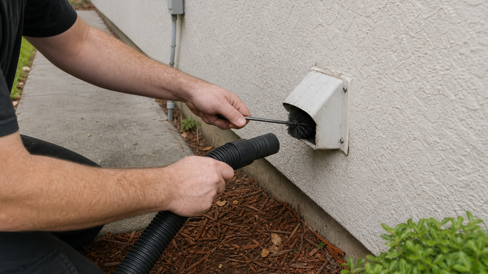 Orlando Dryer Vent Cleaning closeup around Orlando property